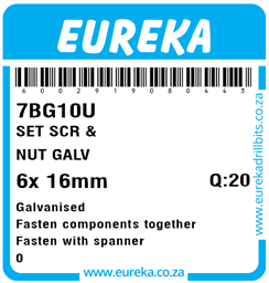 7BG10 - Set Screw & Nut -7BG10_Label_T